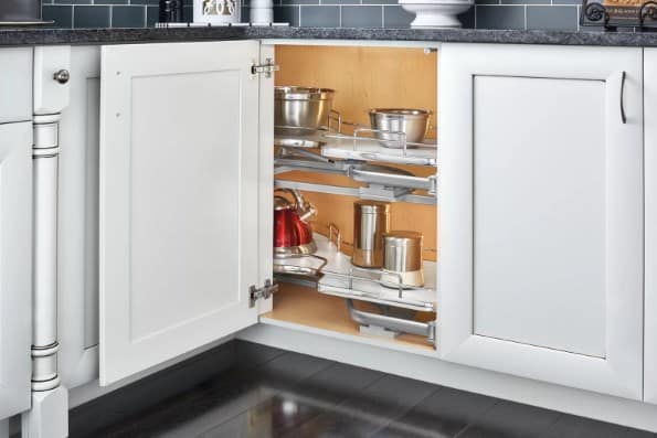 2-Tier Kitchen Corner Cabinet