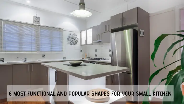 grey and white L shaped small kitchen
