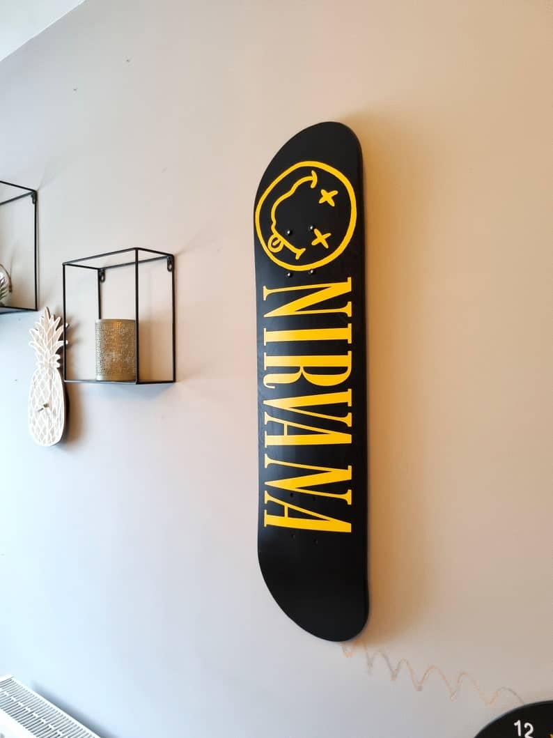 Nirvana skateboard design
