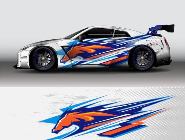 Dragon Car Wrapping Design: