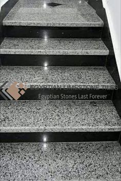 Black and White Granite Steps