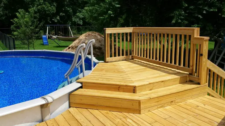 Above Ground Pool With Tiered Deck Ideas