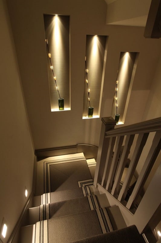 Artistic Stairway Lighting