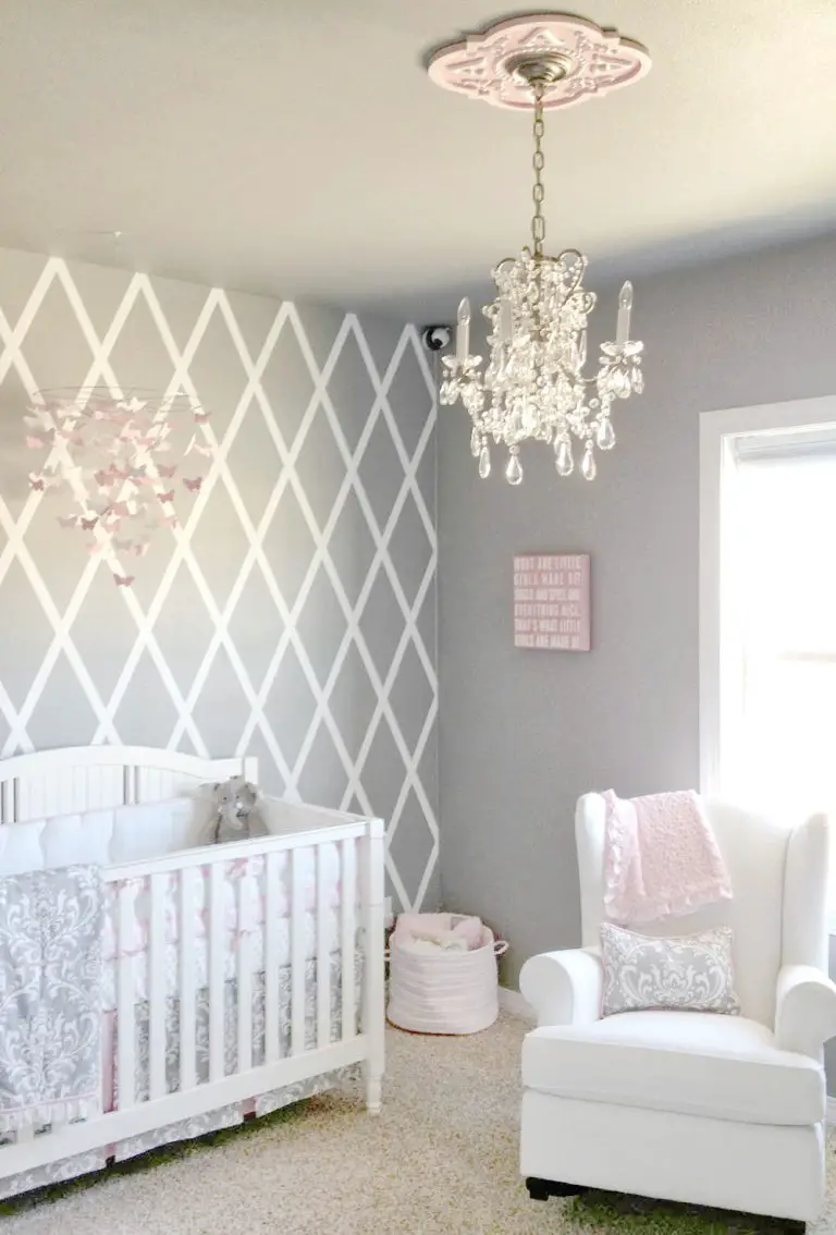 Baby Girl Nursery Ideas Pink and Grey