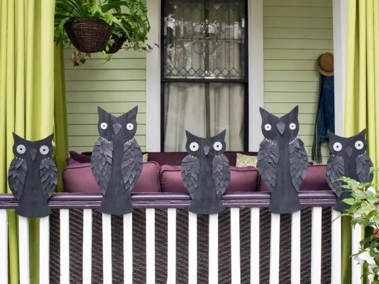 Black Owl Decor For Halloween Party