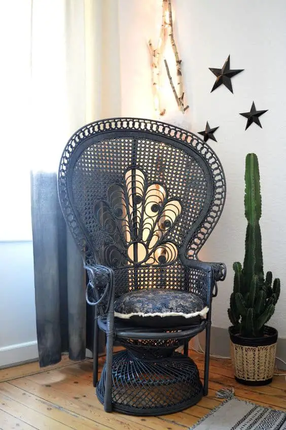 Black Peacock Chair
