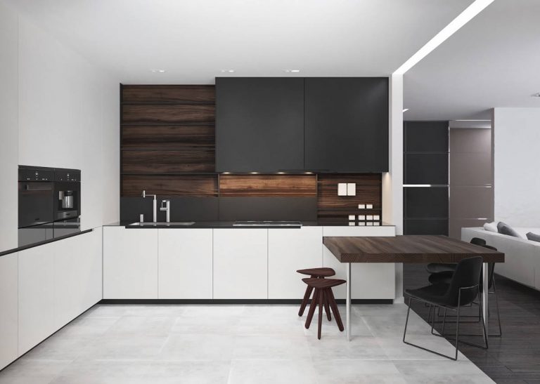 Black and White Kitchen Designs
