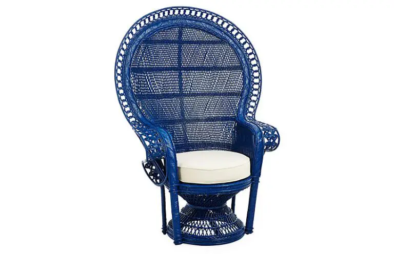 Blue Peacock Chair