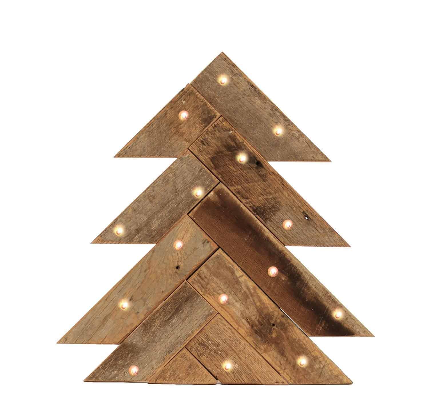 Christmas Tree Wood Wall Art Ideas
