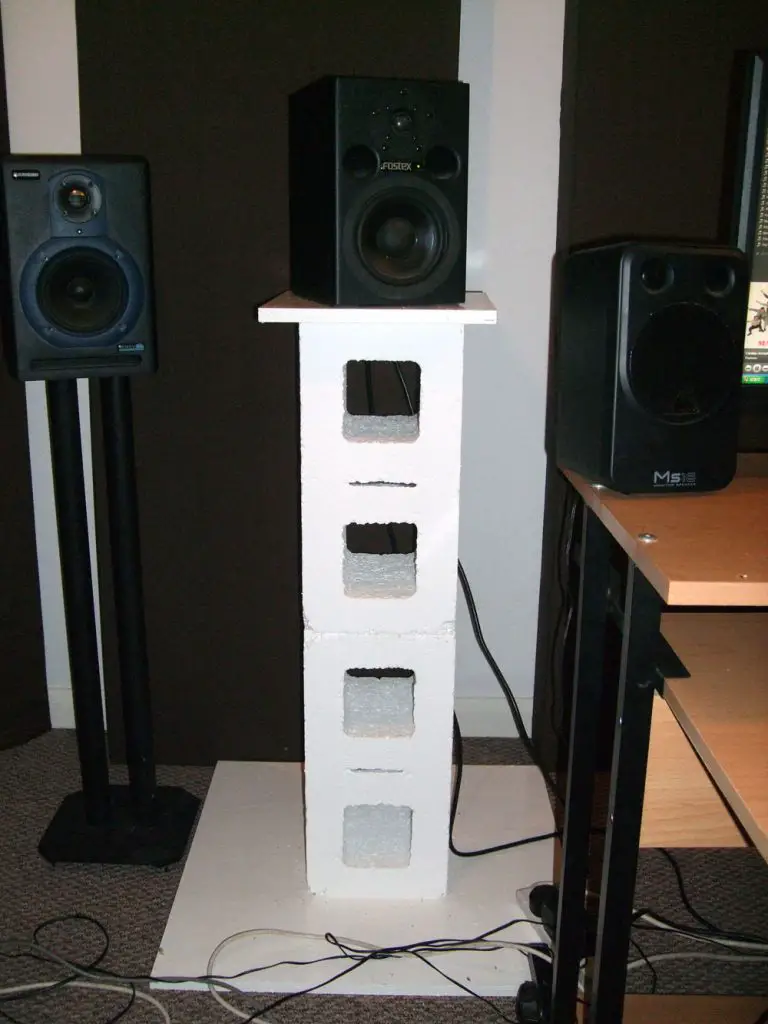 Cinderblock Speaker Stand