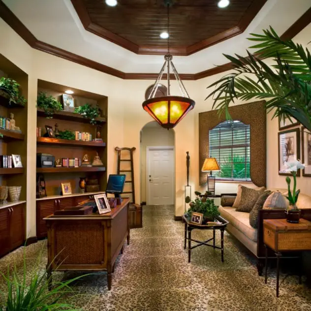 Classic Tropical Home Office Decor Ideas