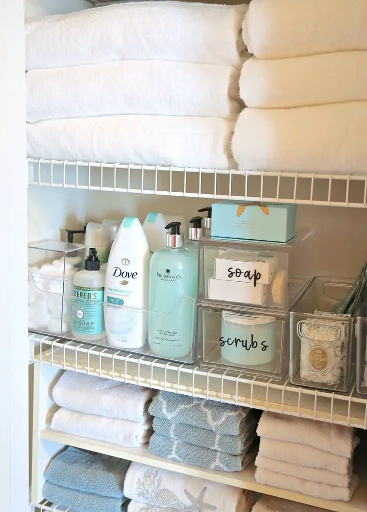 Closet Towel Storage Ideas