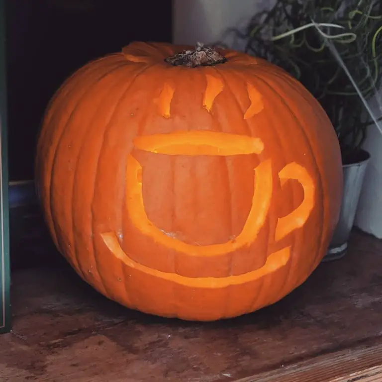 Coffee Carving Pumpkin Ideas