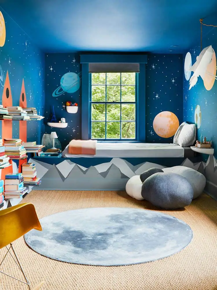 Cool Space Themed Bedroom