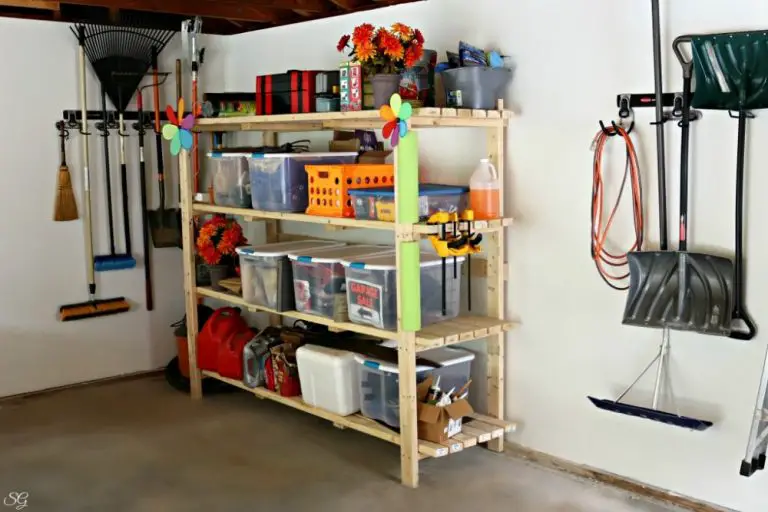 DIY 2x4 Garage Shelves
