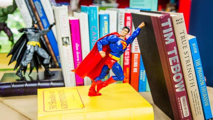 DIY Action Figure Bookends