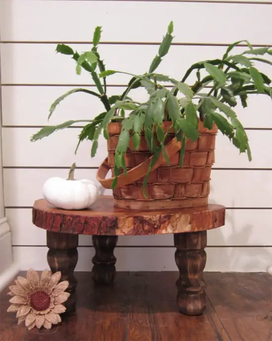 DIY Antique Plant Stand