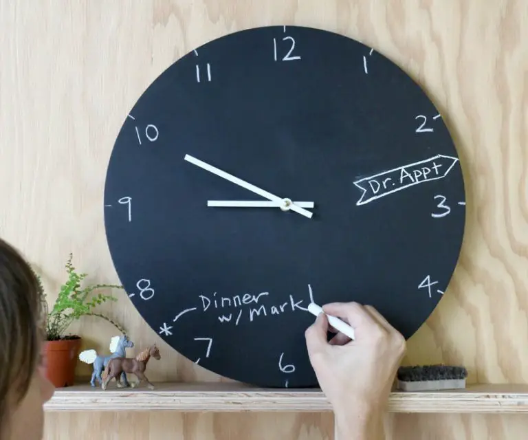 DIY Chalkboard Wall Clock