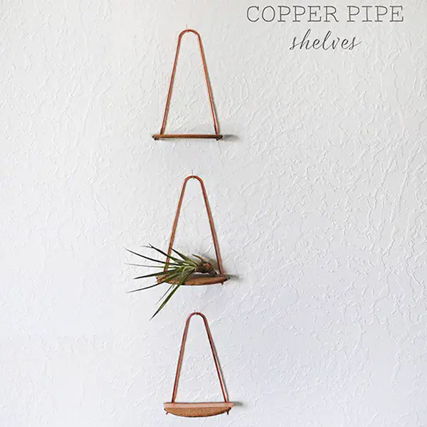DIY Copper Shelves