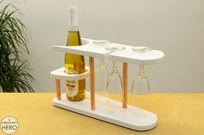 DIY Elegant Wine Rack