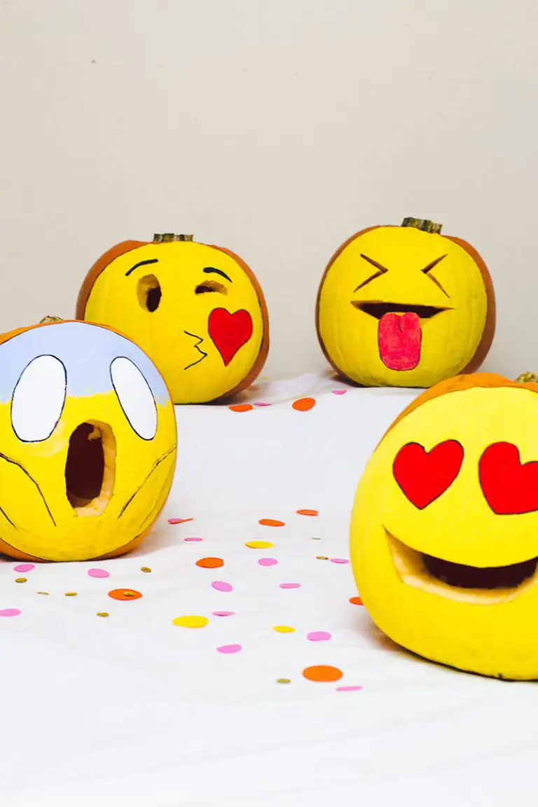 DIY Emoji Carving Pumpkin