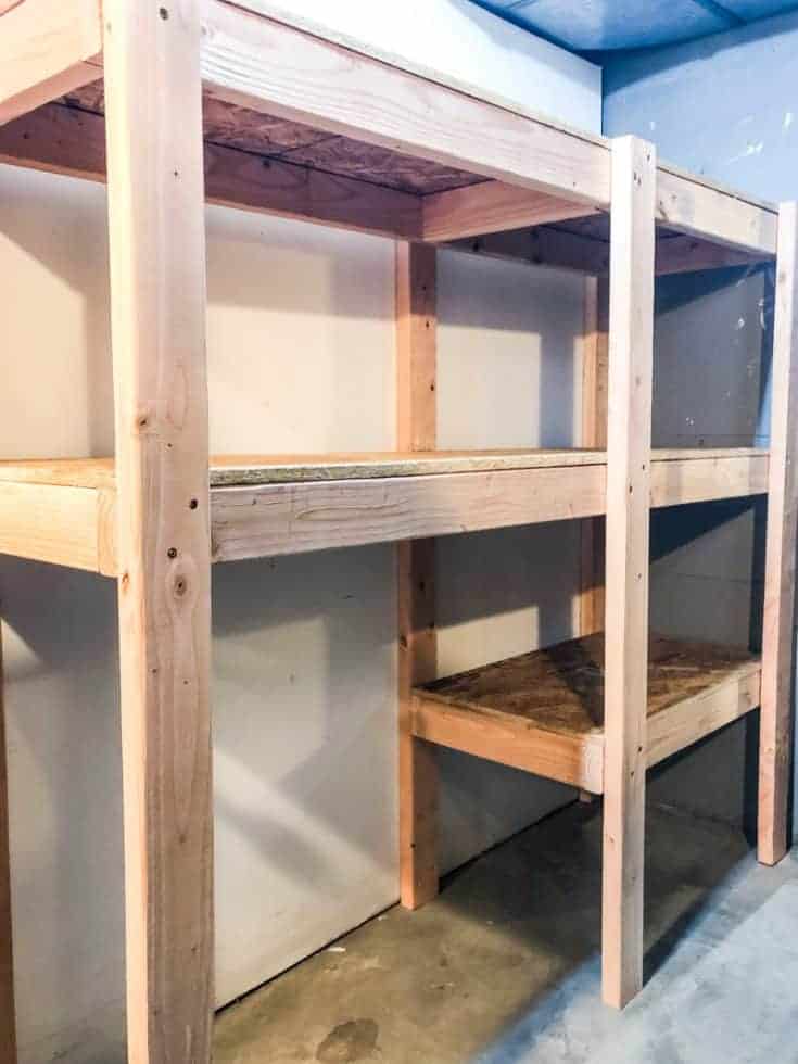 DIY Garage Shelves with Plan