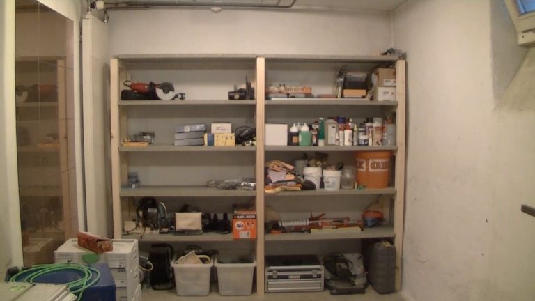 DIY Garage Shelving Unit
