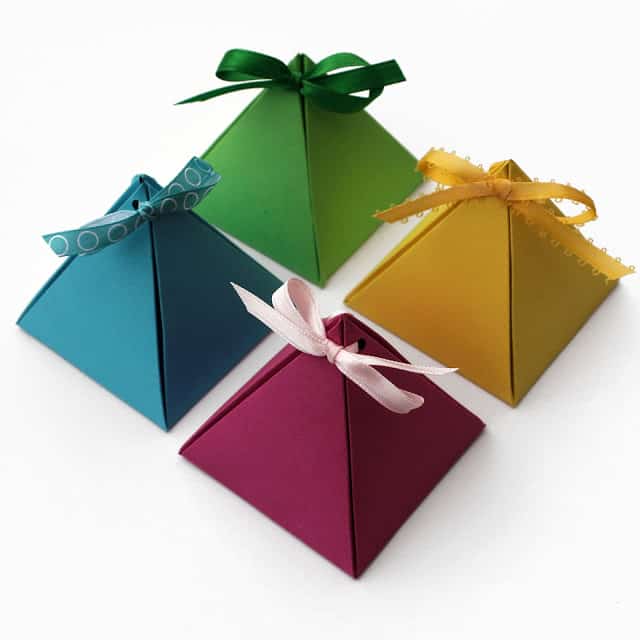 DIY Gift Box Paper Pyramid