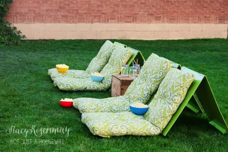 DIY Ground Chair For Backyard Ideas