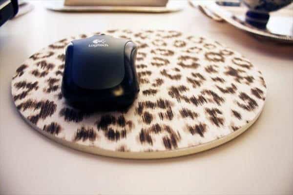 DIY Leopard Mouse Pad Cover