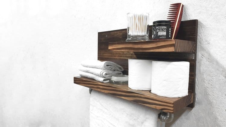 DIY Modern Towel Rack