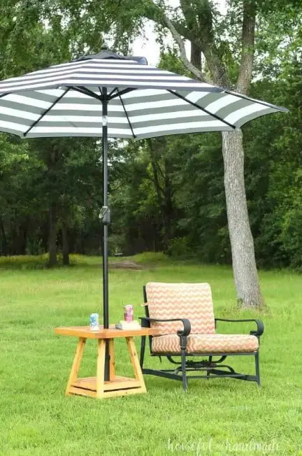 DIY Outdoor Umbrella Stand