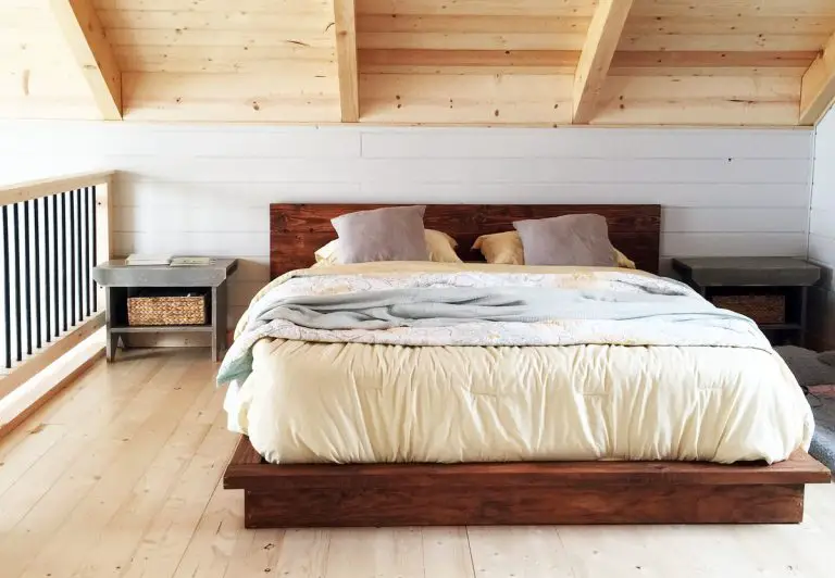 DIY Rustic Modern Bed Frame