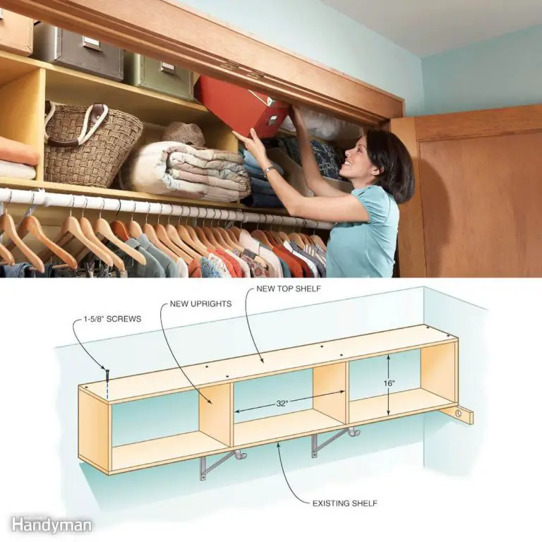 DIY Shelves Closet Organizer