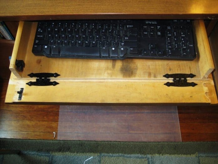 DIY Slide Out Keyboard Tray