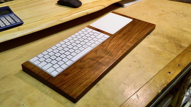 DIY Solid Wood Keyboard Tray