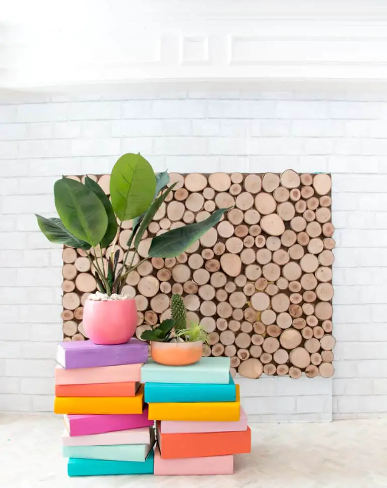 DIY Stacked Book Plant Stand Ideas