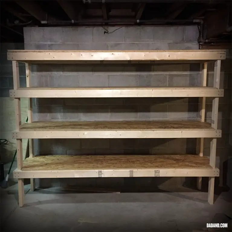 DIY Storage Shelves for Garage