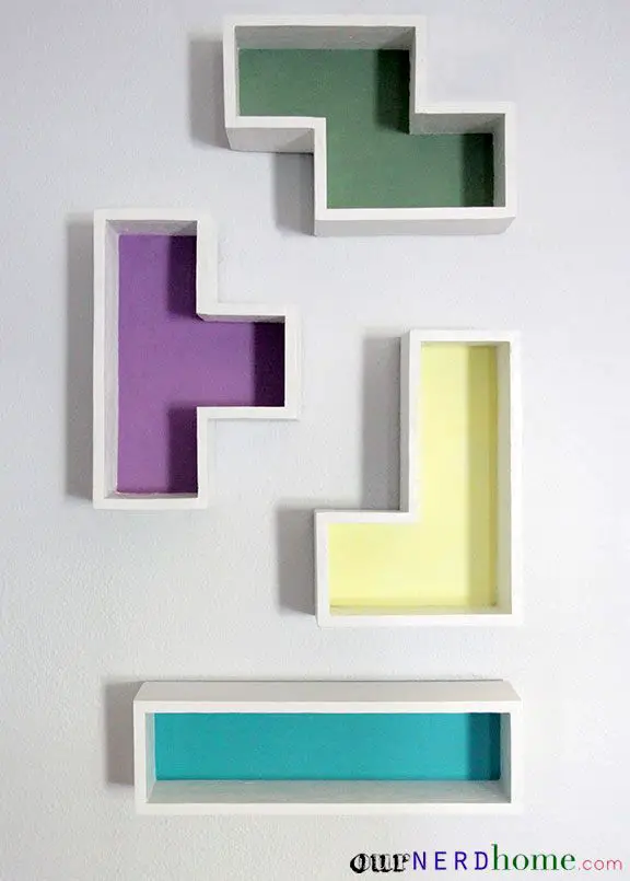 DIY Tetris Shelves