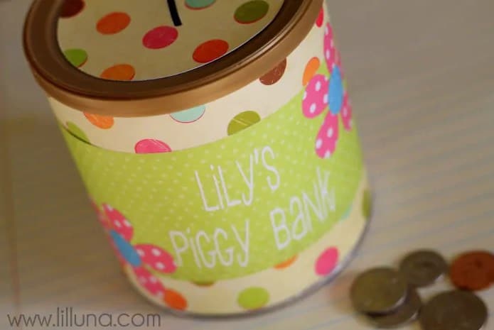 DIY Tin Can Piggy Bank