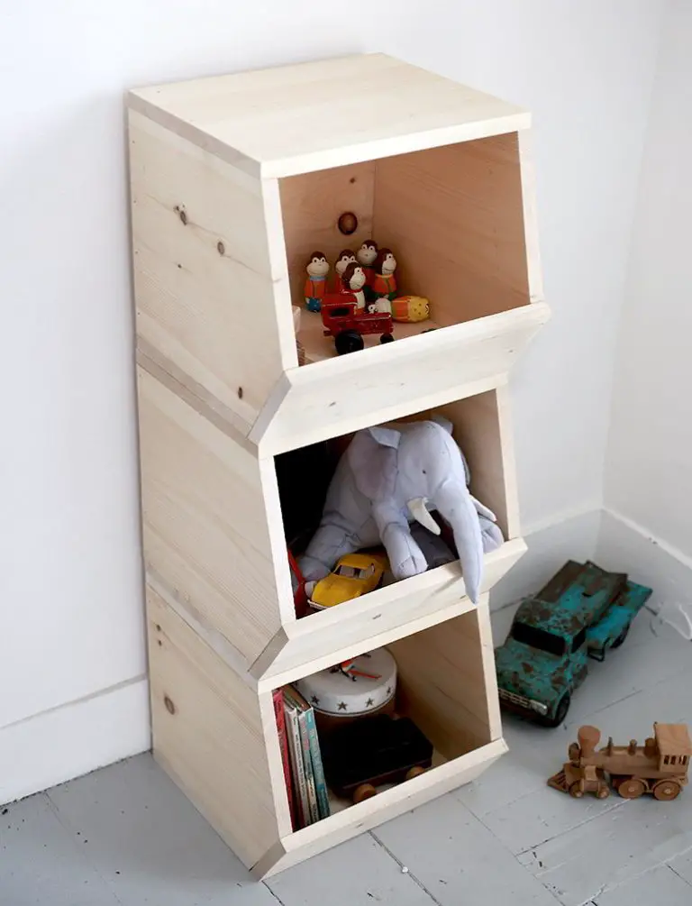 DIY Wooden Stuffed Animal Storage