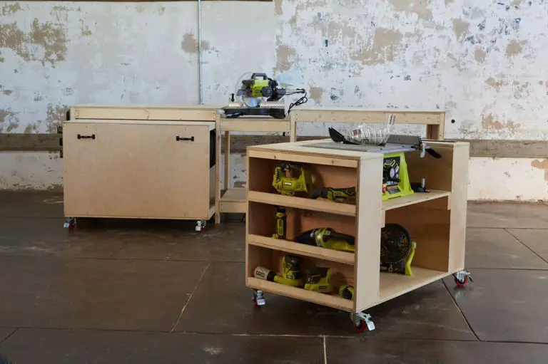 DIY Workbench with Miter Saw Stand