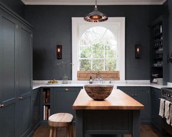 Dark Grey Kitchen Cabinet