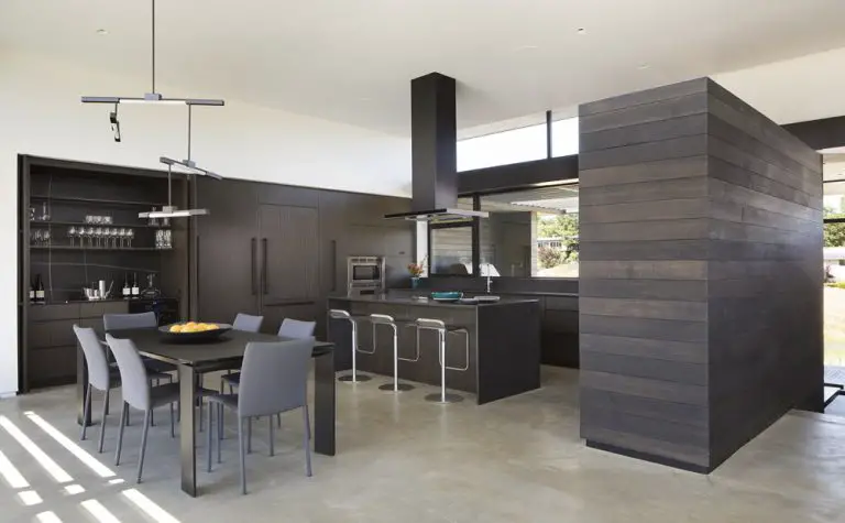 Dark Wood Mid Century Modern Kitchen Furniture