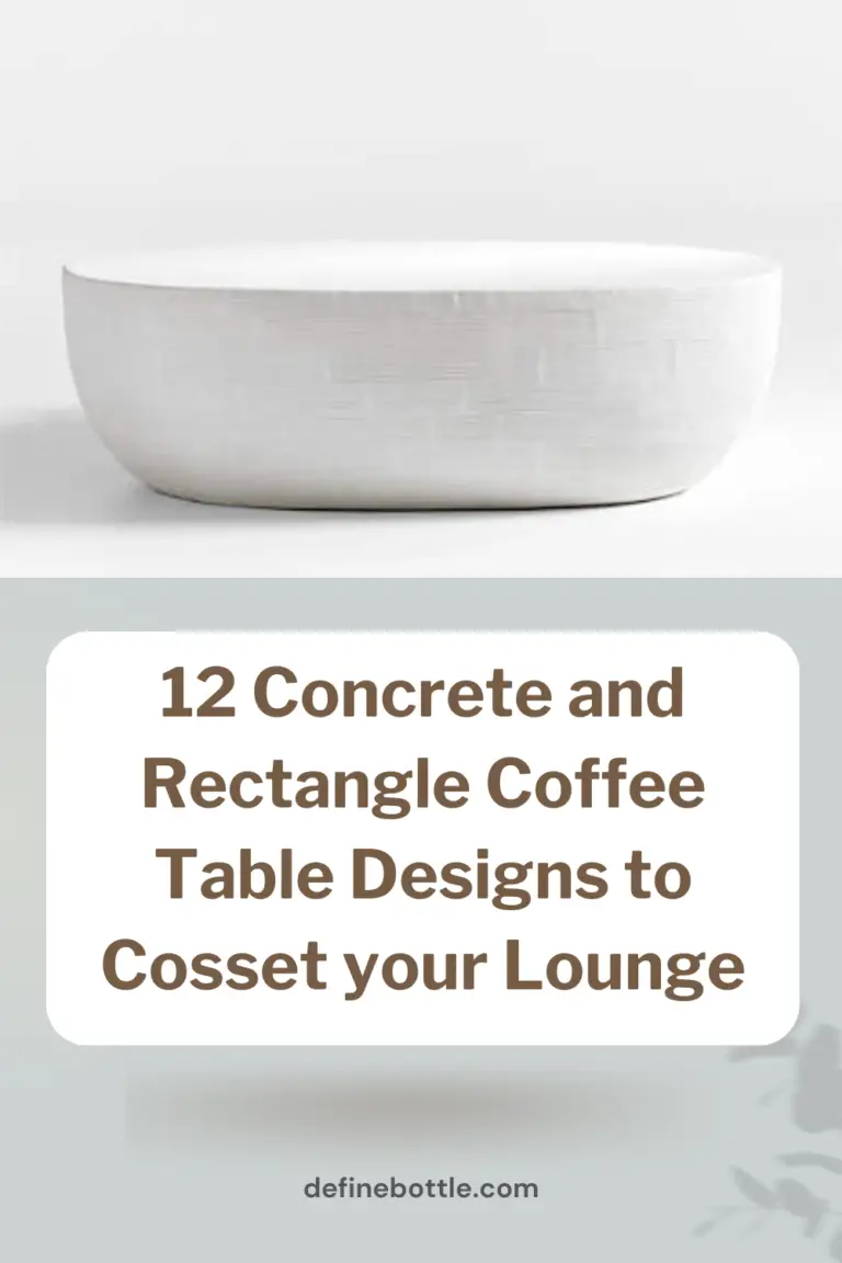 Concrete and Rectangle Coffee Table