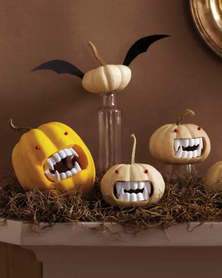 Easy Vampire Pumpkin Carving Idea 