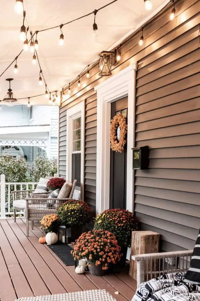 Fall Front Porch Lighting Ideas