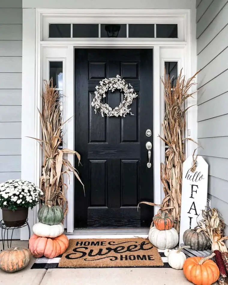 Fall Wreath Front Door Decor Ideas
