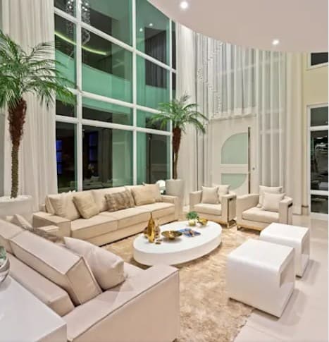 Fancy Mansion Living Rooms