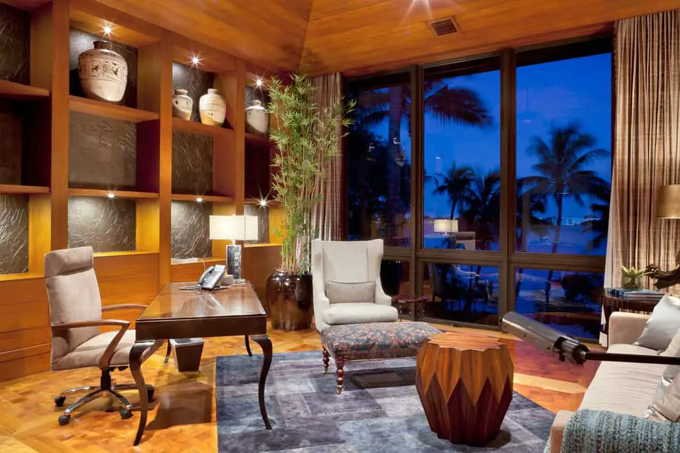 Fancy Tropical Home Office Decor Ideas